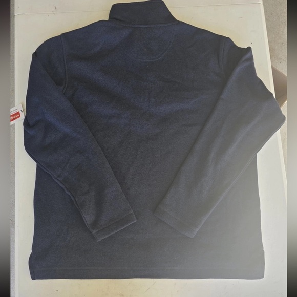 Wrangler Authentics Men's 1/4 Zip Solid Pullover Sweater Blue Sz M New Henley - Picture 11 of 12